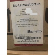 Bio Leinsaat braun 5kg (Karton) Saaten Bode