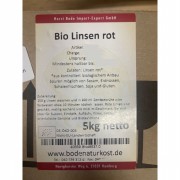 Bio Linsen rot 5kg (Karton) Hülsenfrüchte Bode